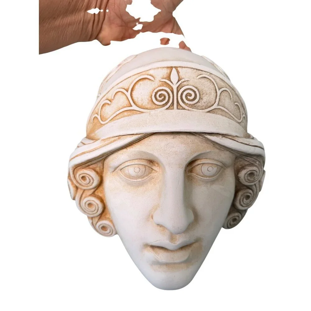 Goddess Athena Mask - Ancient Greek Theatre Casting Stone Material Large